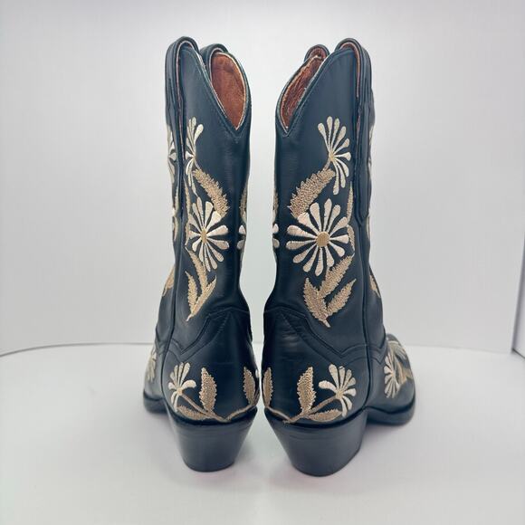 Dan Post Boots Women's Western Ranch Daisy Embroider Size 6.5 - Picture 4 of 7